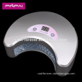2015 colorful 18w half-moon shaped led only nail lamp